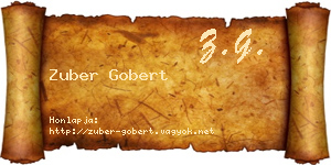Zuber Gobert névjegykártya